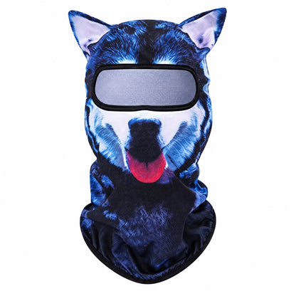 Funny Animal Print Face Covering Lightweight Outdoor Mask for Cycling Hiking and Sports
