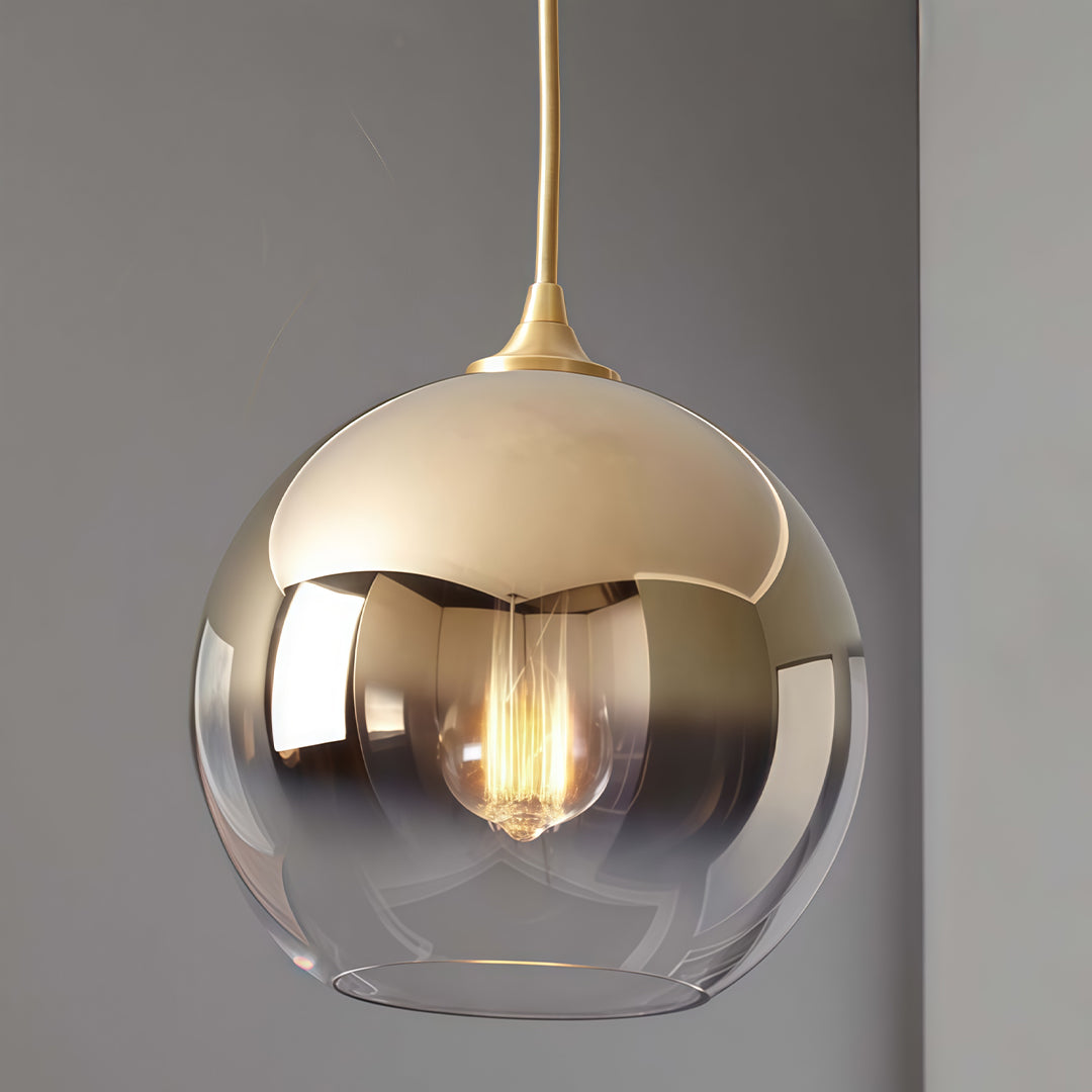 Glass Round Pendant Light Modern Single-Ball Ceiling Light - product image 14