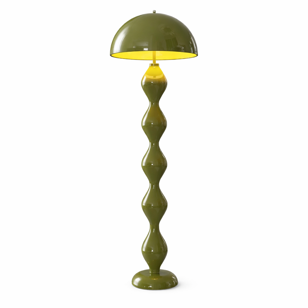 Cream Style Mushroom Floor Lamp Sculptural 3-Color LED Floor Light