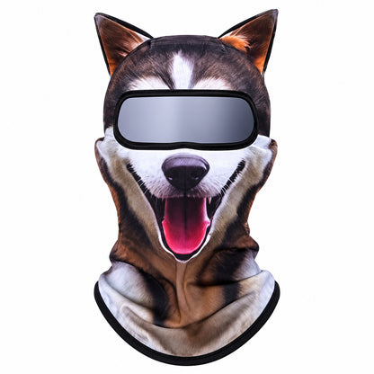 Funny Animal Print Face Covering Lightweight Outdoor Mask for Cycling Hiking and Sports
