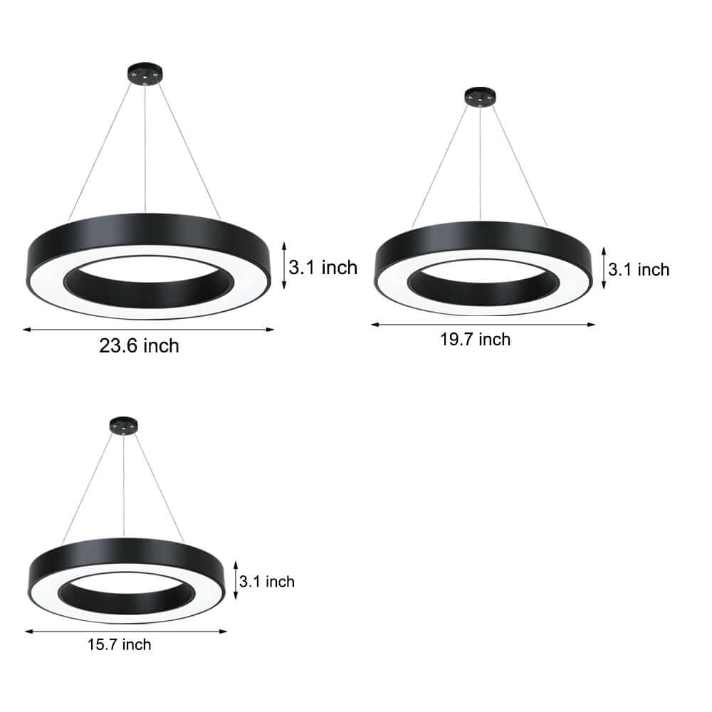 LED Pendant Ring Ceiling Light Modern Metal Acrylic Light - product image 16