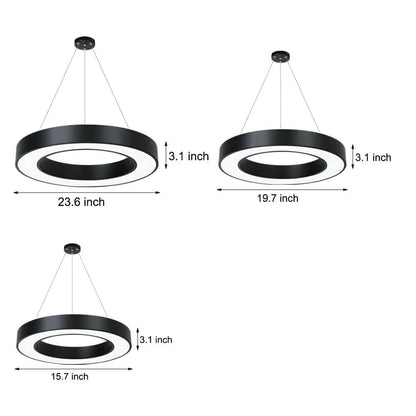 LED Pendant Ring Ceiling Light Modern Metal Acrylic Light - product image 16