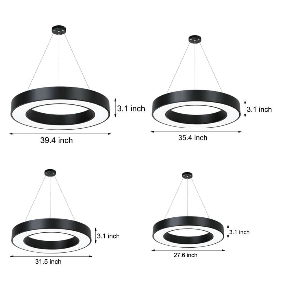 LED Pendant Ring Ceiling Light Modern Metal Acrylic Light - product image 17