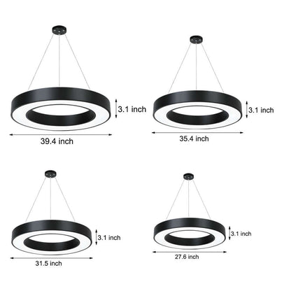 LED Pendant Ring Ceiling Light Modern Metal Acrylic Light - product image 17
