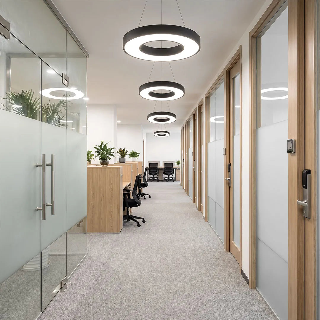 LED Pendant Ring Ceiling Light Modern Metal Acrylic Light - product image 1