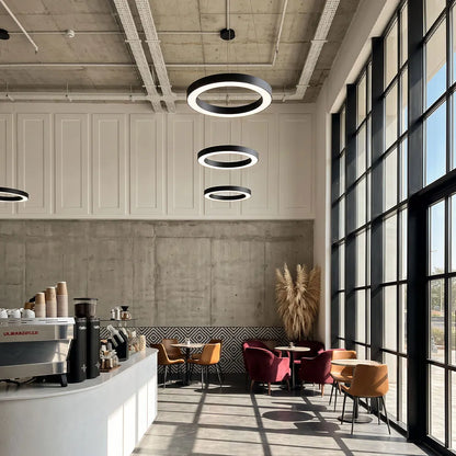 LED Pendant Ring Ceiling Light Modern Metal Acrylic Light - product image 2