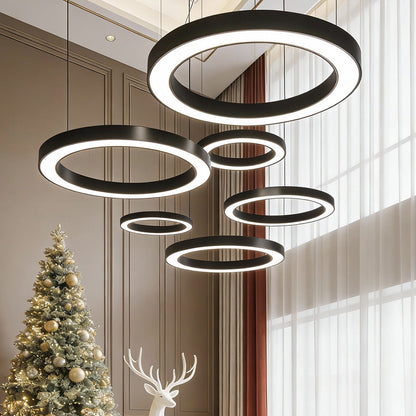 LED Pendant Ring Ceiling Light Modern Metal Acrylic Light - product image 6