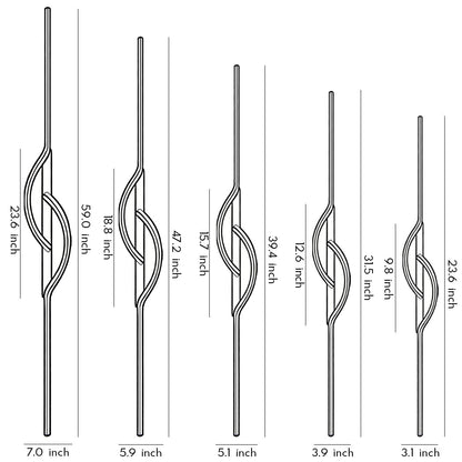 Modern Linear Wall Sconce Creative Black Aluminum Lamp - product image 14