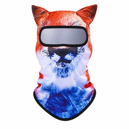 Funny Animal Print Face Covering Lightweight Outdoor Mask for Cycling Hiking and Sports