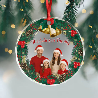 Personalized Family Photo Christmas Ornament Custom Family Keepsake Gift