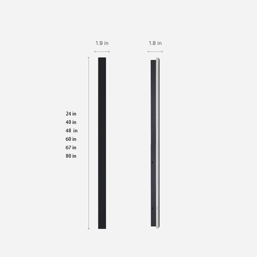 Outdoor Strip Wall Light Black Linear LED Integrated Light - product image 20