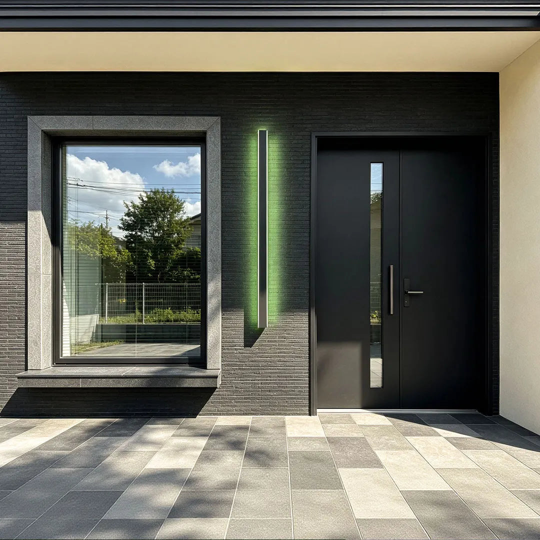 Outdoor Strip Wall Light Black Linear LED Integrated Light - product image 3