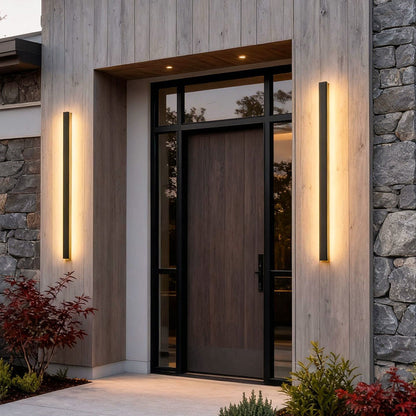 Outdoor Strip Wall Light Black Linear LED Integrated Light - product image 6