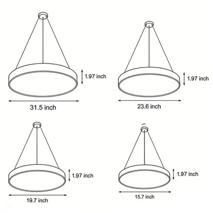 Round Pendant Lights Minimalist Metal Ceiling Light - product image 17