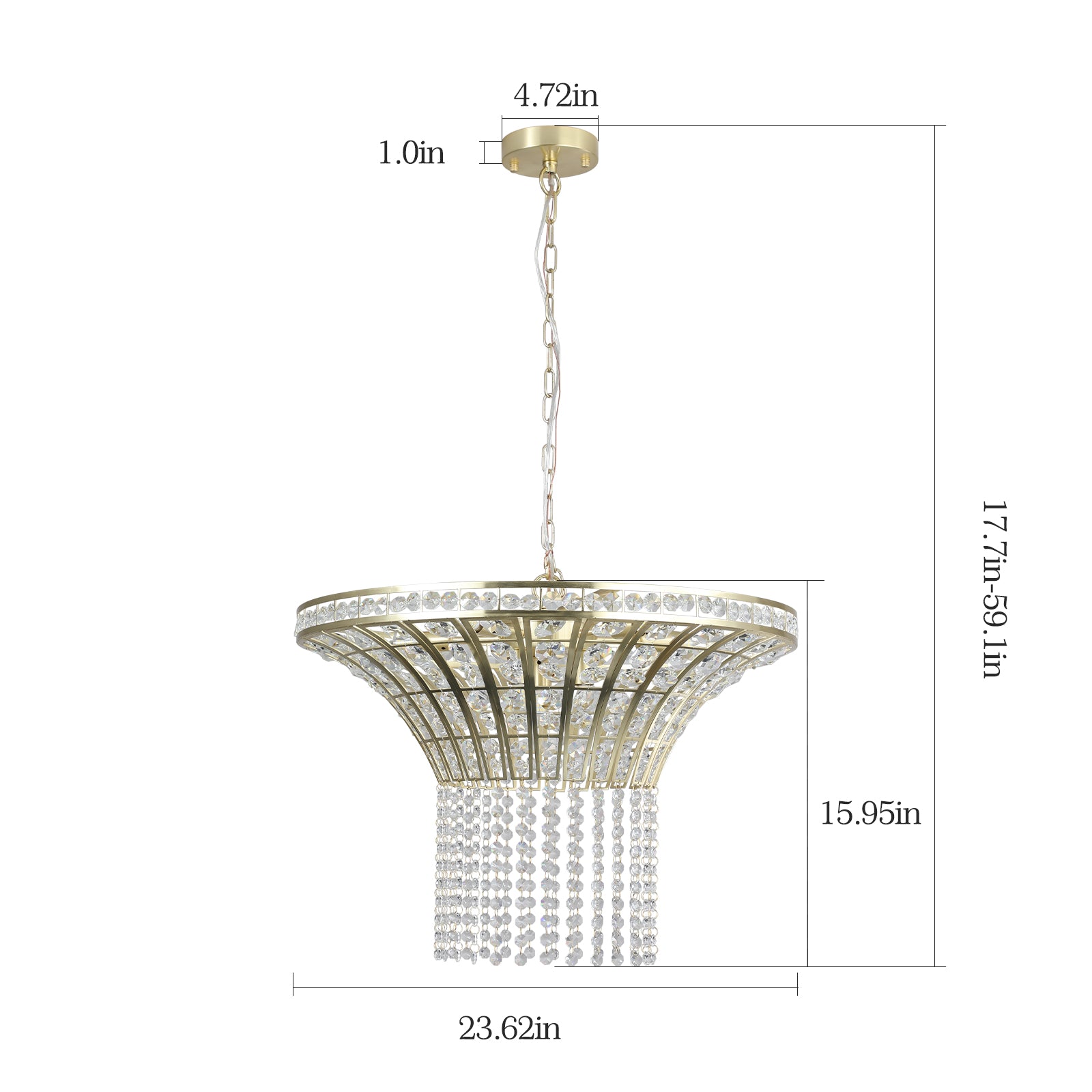 Modern Luxury Horn-Shaped Chandelier