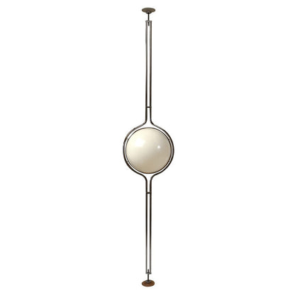 Cream Orb Floor to Ceiling Lamp Soft Ambient Light