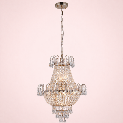 Gold Crystal Chandelier Luxury Ceiling Light