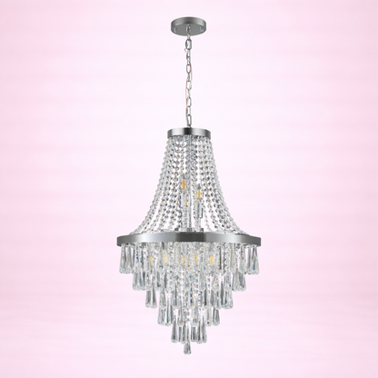 Luxury Chrome Crystal Chandelier