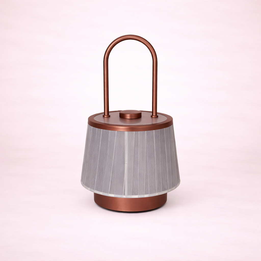 Minimalist Fabric Accent Table Lamp with USB Charging