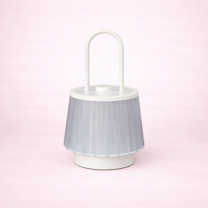 Minimalist Fabric Accent Table Lamp with USB Charging
