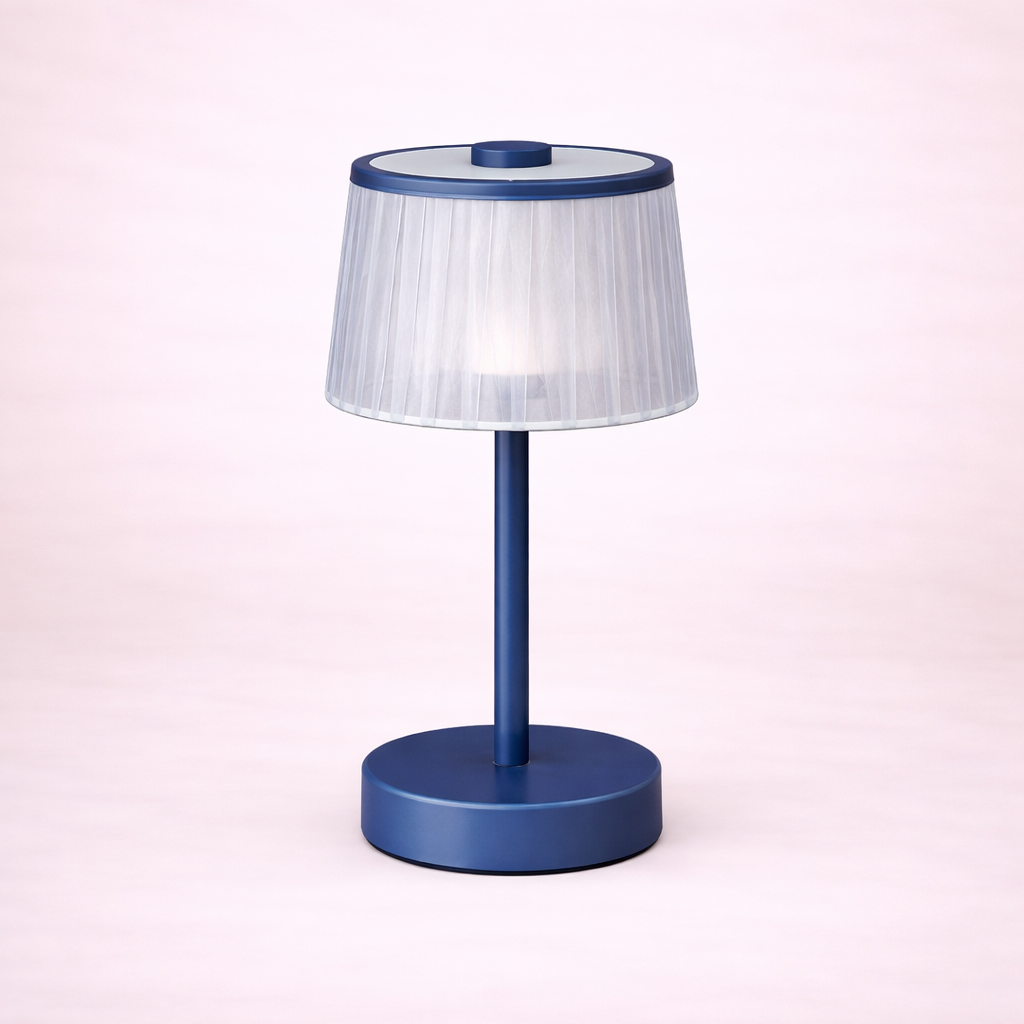 Minimalist Fabric Accent Table Lamp with USB Charging