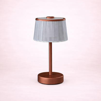 Minimalist Fabric Accent Table Lamp with USB Charging