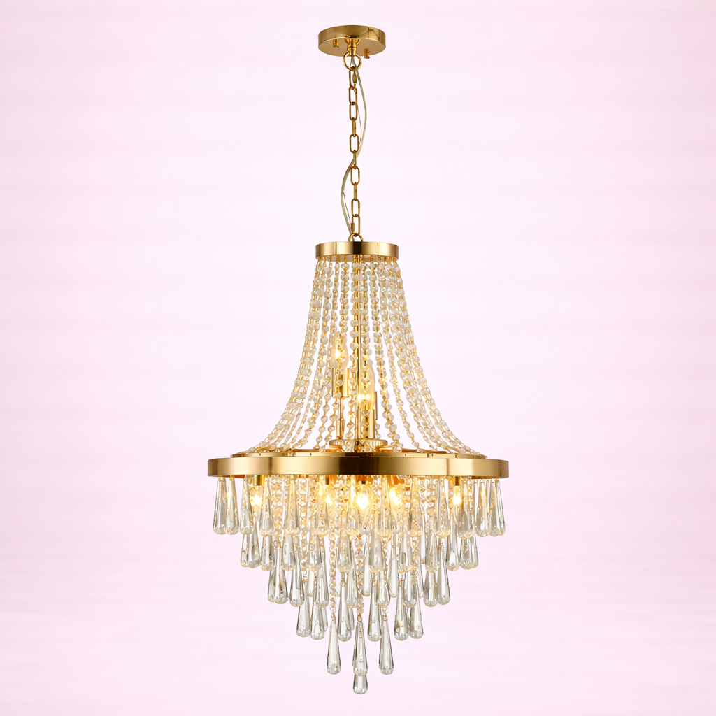 Luxury Chrome Crystal Chandelier