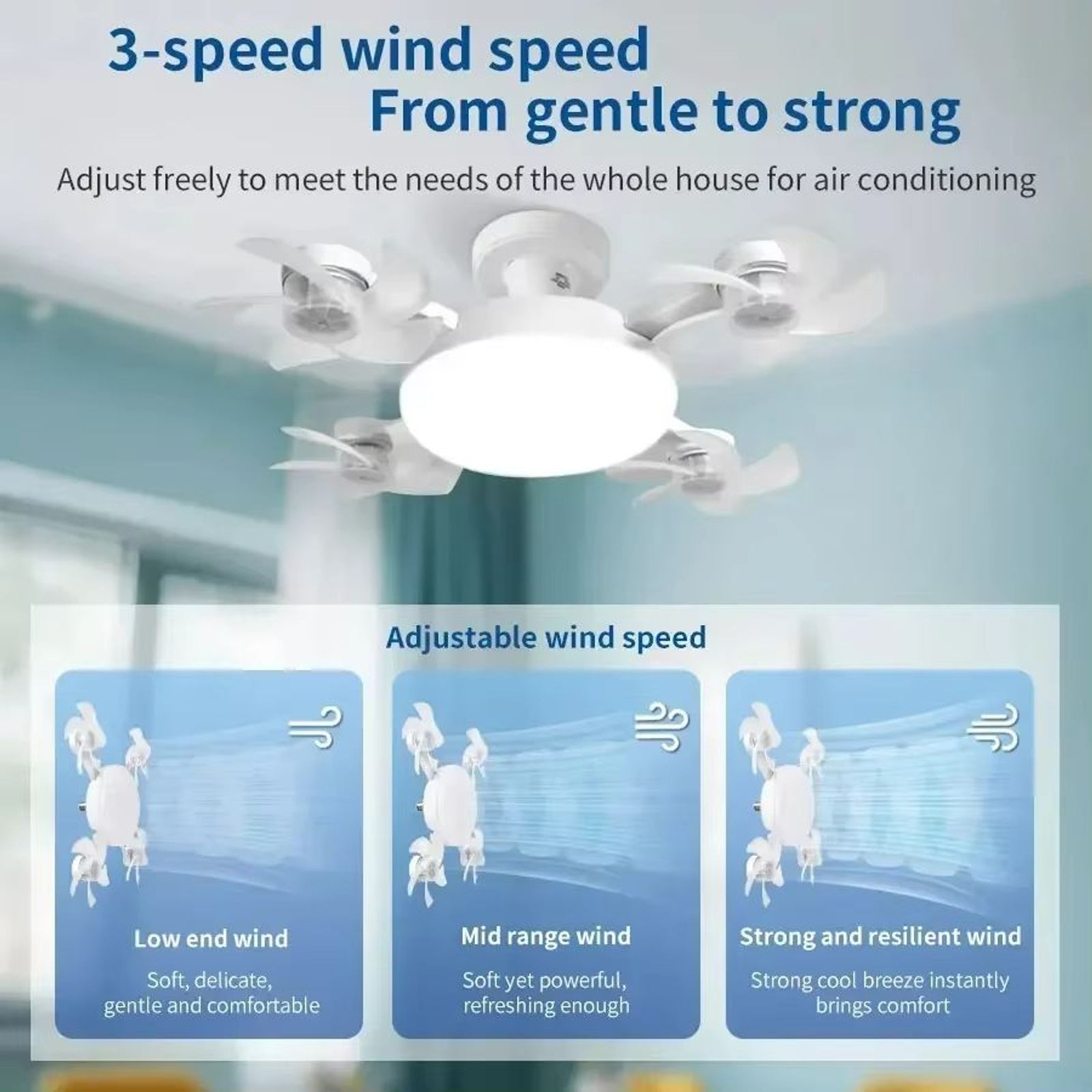Smart Drone Fan Light Ceiling Lamp