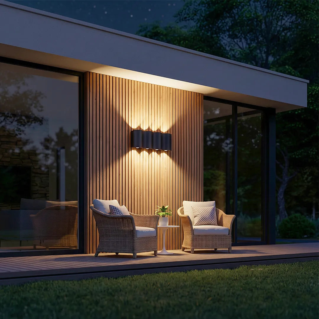 Up and down Outdoor Wall Lights Modern Wave-Shaped LED Light - product image 2