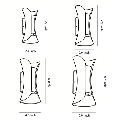 Up Down Lighting Wall Lights Modern Curved LED Waterproof Light - product image 20