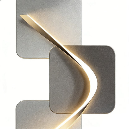 Wave Pattern Wall Sconce Geometric LED Art Decorative Light - product image 14