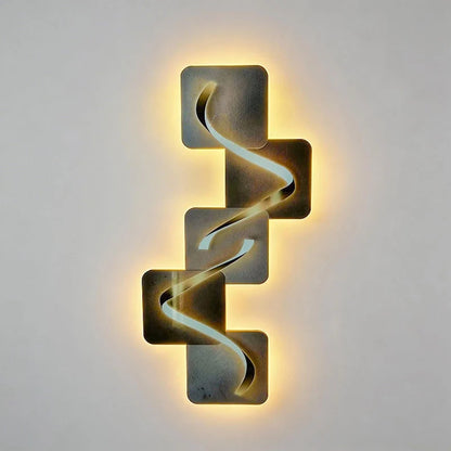 Wave Pattern Wall Sconce Geometric LED Art Decorative Light - product image 13