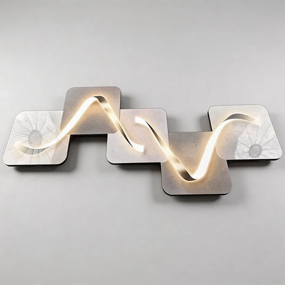 Wave Pattern Wall Sconce Geometric LED Art Decorative Light - product image 12