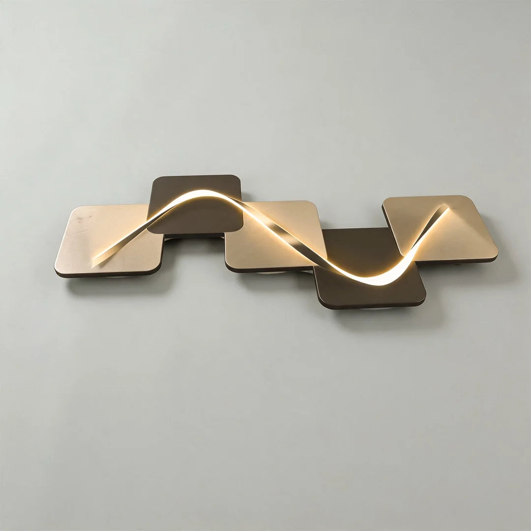 Wave Pattern Wall Sconce Geometric LED Art Decorative Light - product image 7