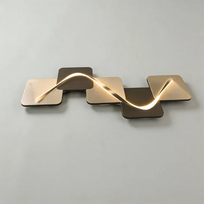 Wave Pattern Wall Sconce Geometric LED Art Decorative Light - product image 7