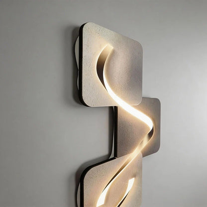 Wave Pattern Wall Sconce Geometric LED Art Decorative Light - product image 11