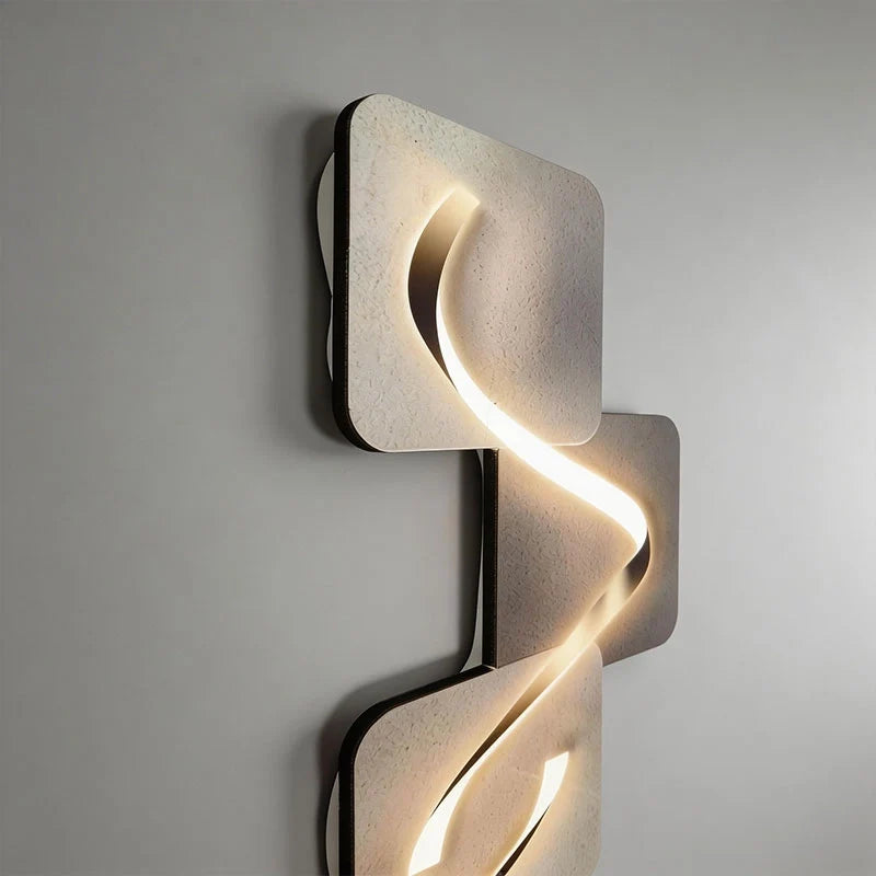 Wave Pattern Wall Sconce Geometric LED Art Decorative Light - product image 11