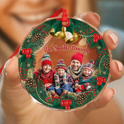 Personalized Family Photo Christmas Ornament Custom Family Keepsake Gift